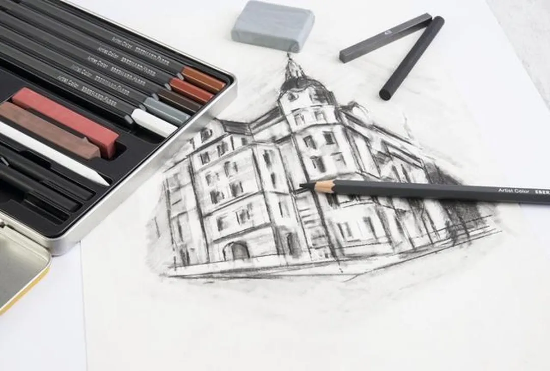 Eberhard Faber Artist Color Tekenset EF-516916 - 16 Stuks - Metaaletui