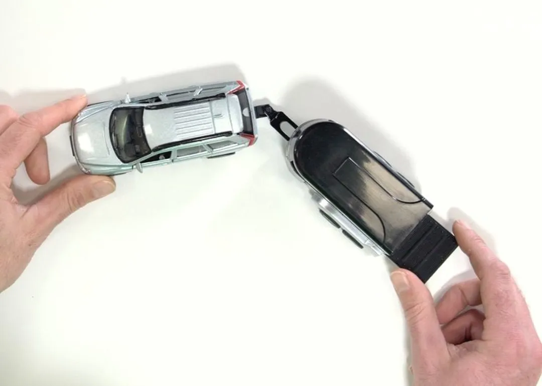 Kids Globe Die-cast Volvo XC90 met Paardentrailer, 27cm