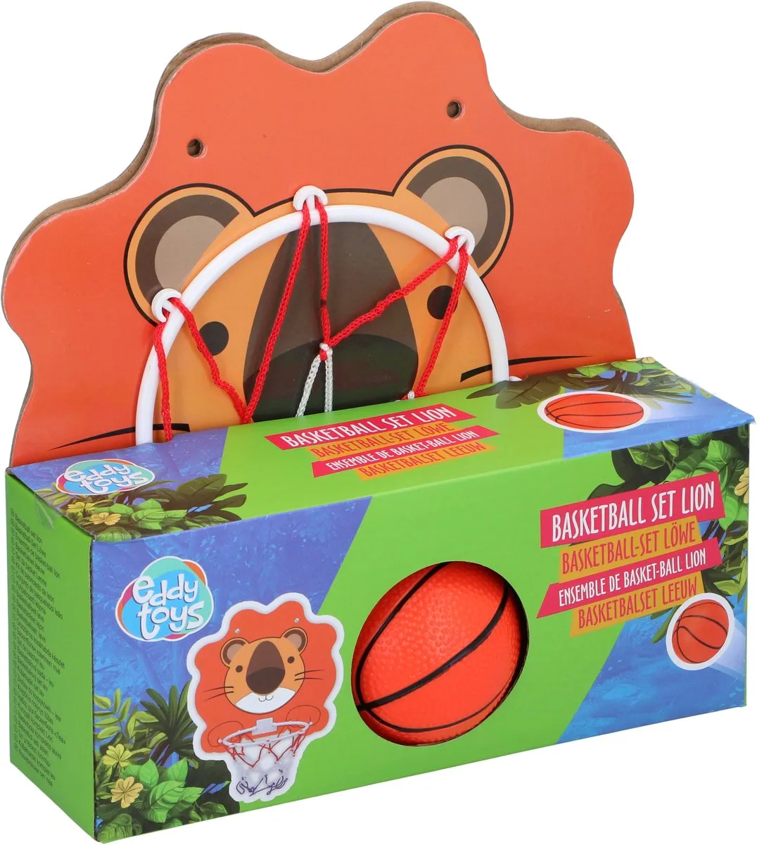 Eddy Toys Basketbal Set Leeuw - Oranje