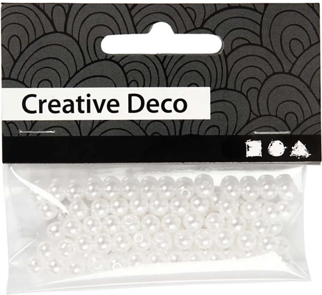 Creativ Company Wax Kralen 5mm Parelmoer - 100 Stuks