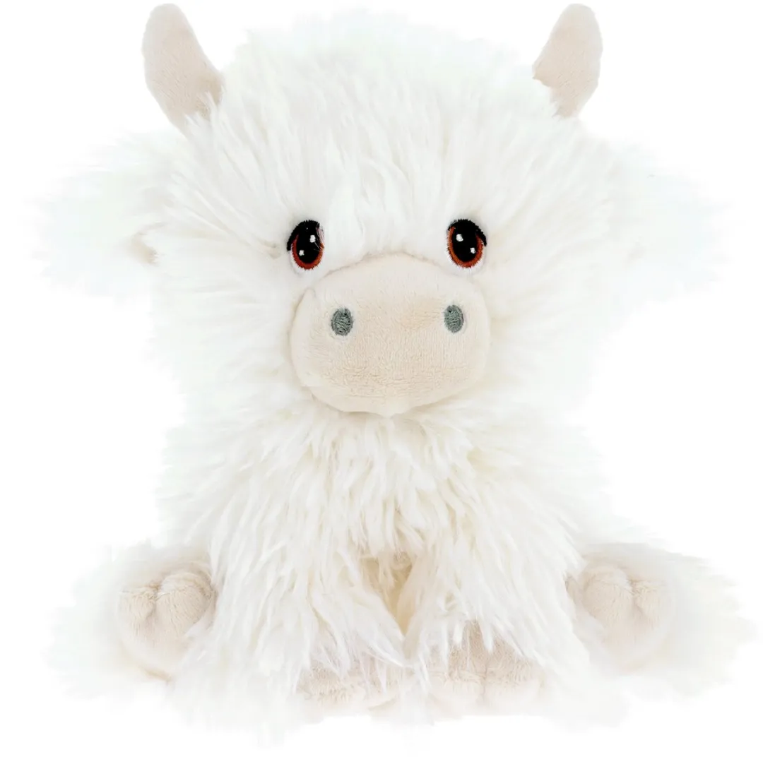 Keel Toys Koe Knuffel - 18 cm - Zwart