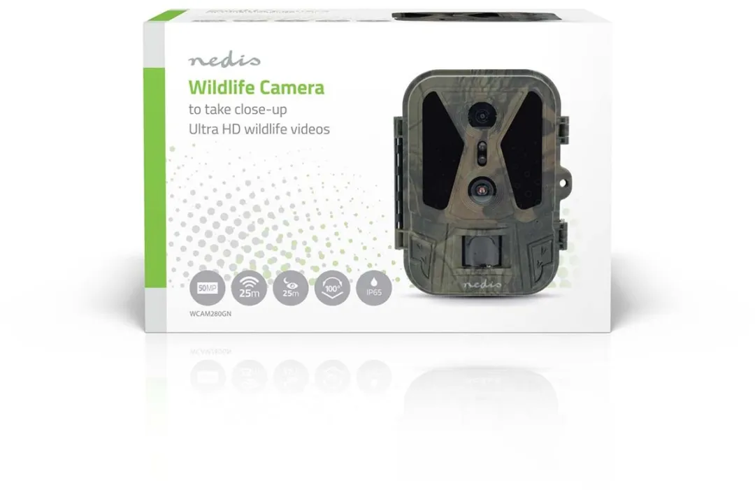 Nedis Wildcamera WCAM280GN 50MP - 4K Ultra HD - IP65 Groen