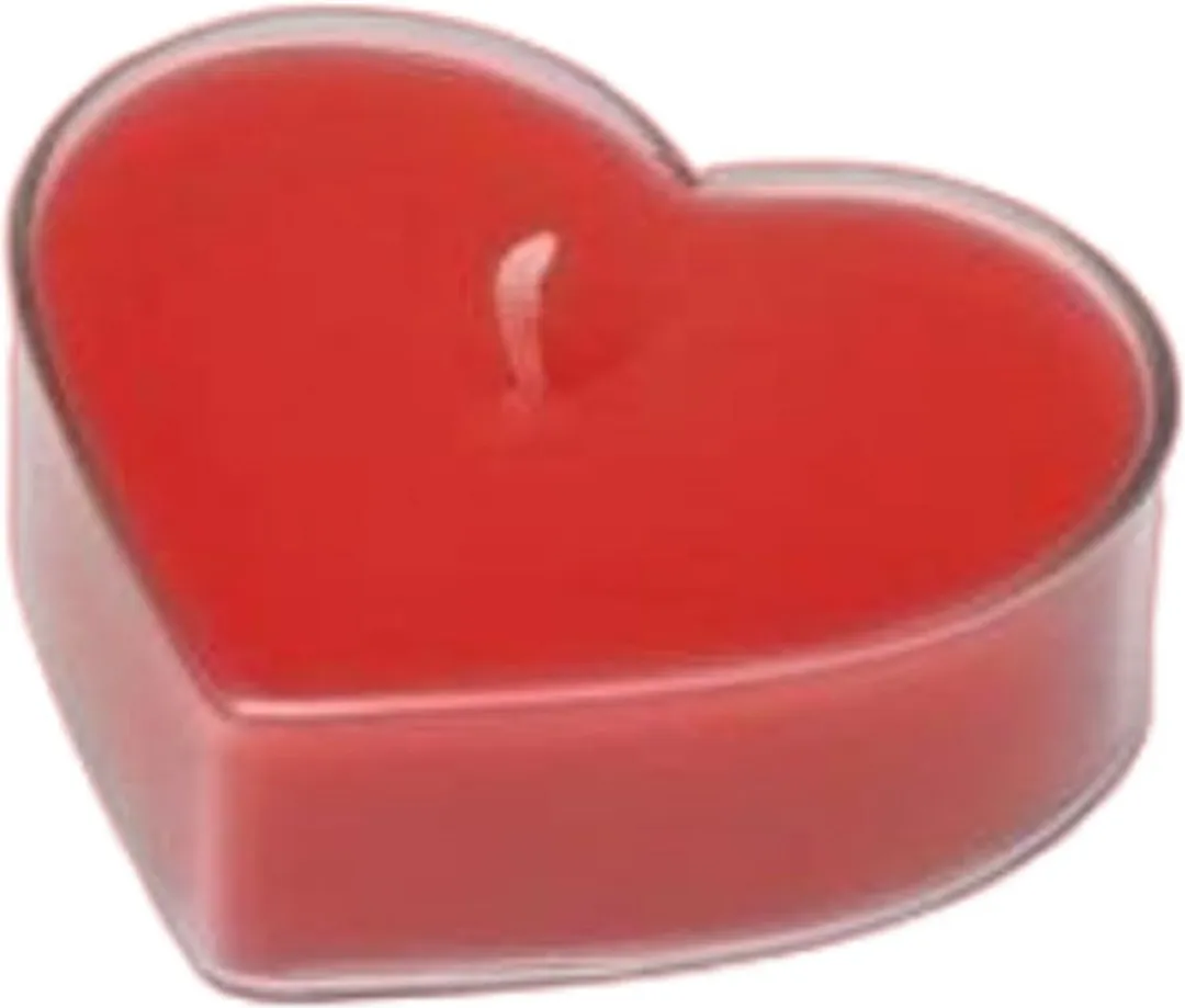 Waxinelichtjes - Hartjes - 10 stuks