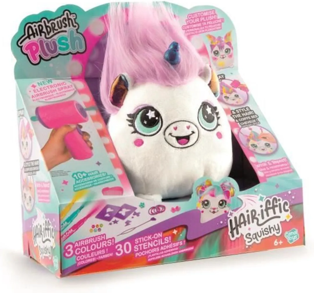 Canal Toys Airbrush Plush Squishy Hair'iffic - Meerkleurig
