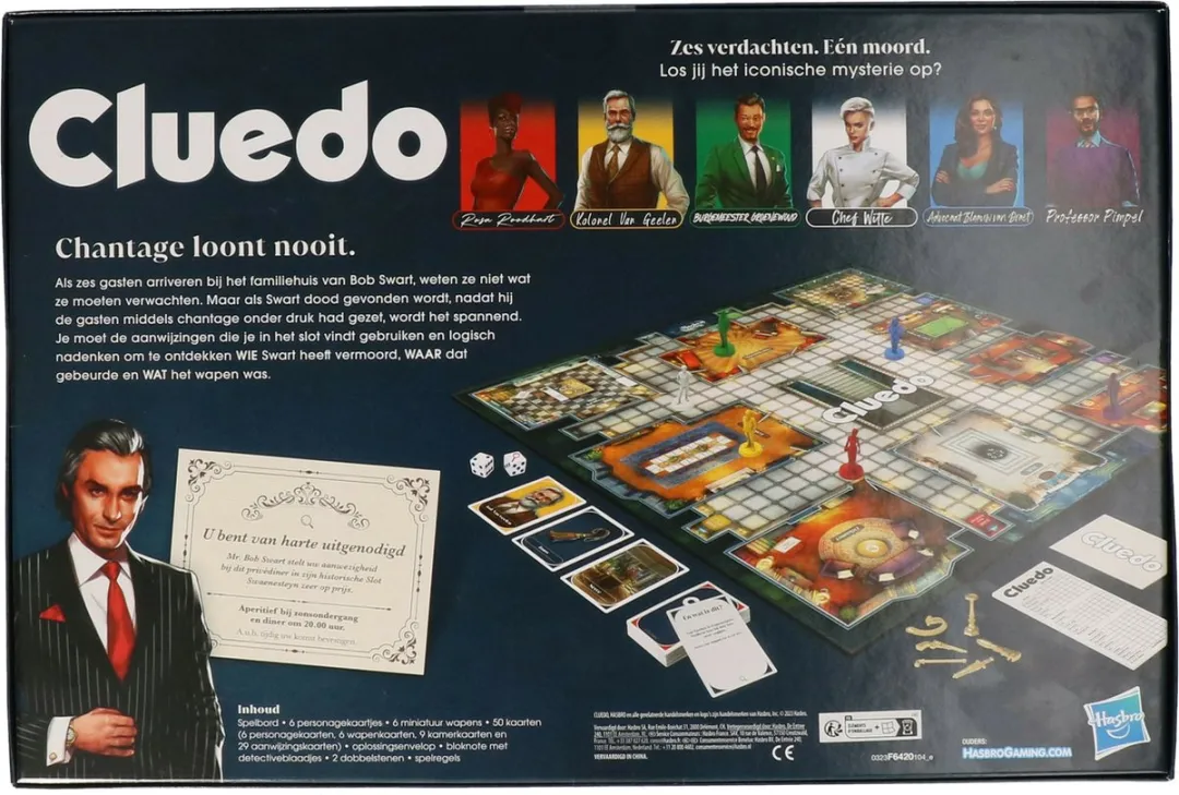 Cluedo - Bordspel Nieuwe variant - Gezelschapsspel