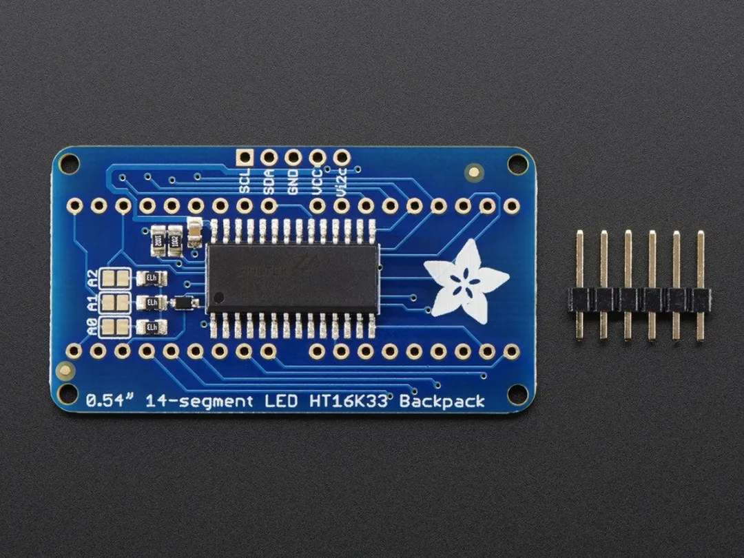 Adafruit Quad Alphanumeric Display 2158 - Geel