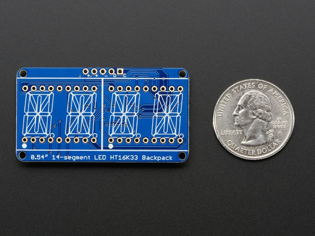 Adafruit Quad Alphanumeric Display 2158 - Geel