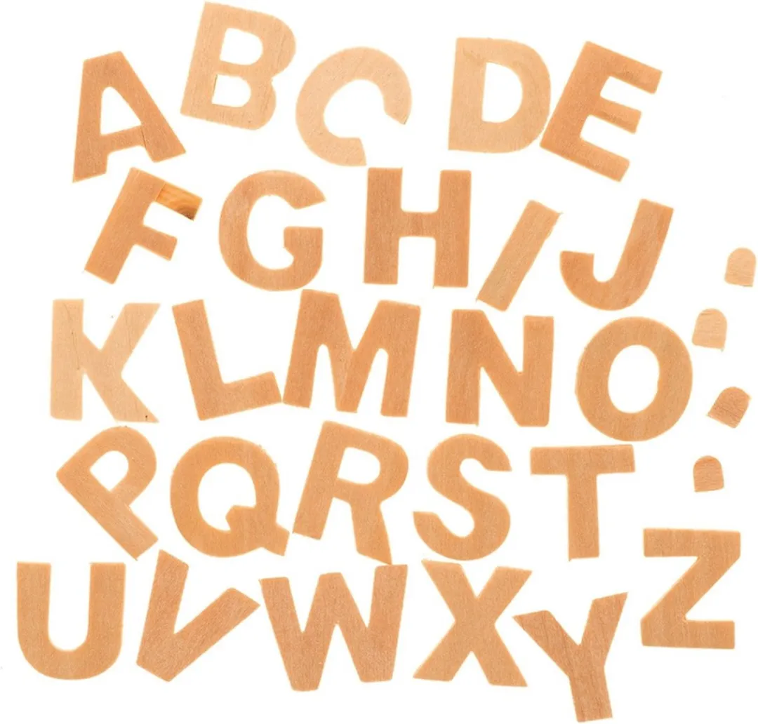Glorex Hobby Houten Alfabet Letters 52 Stuks