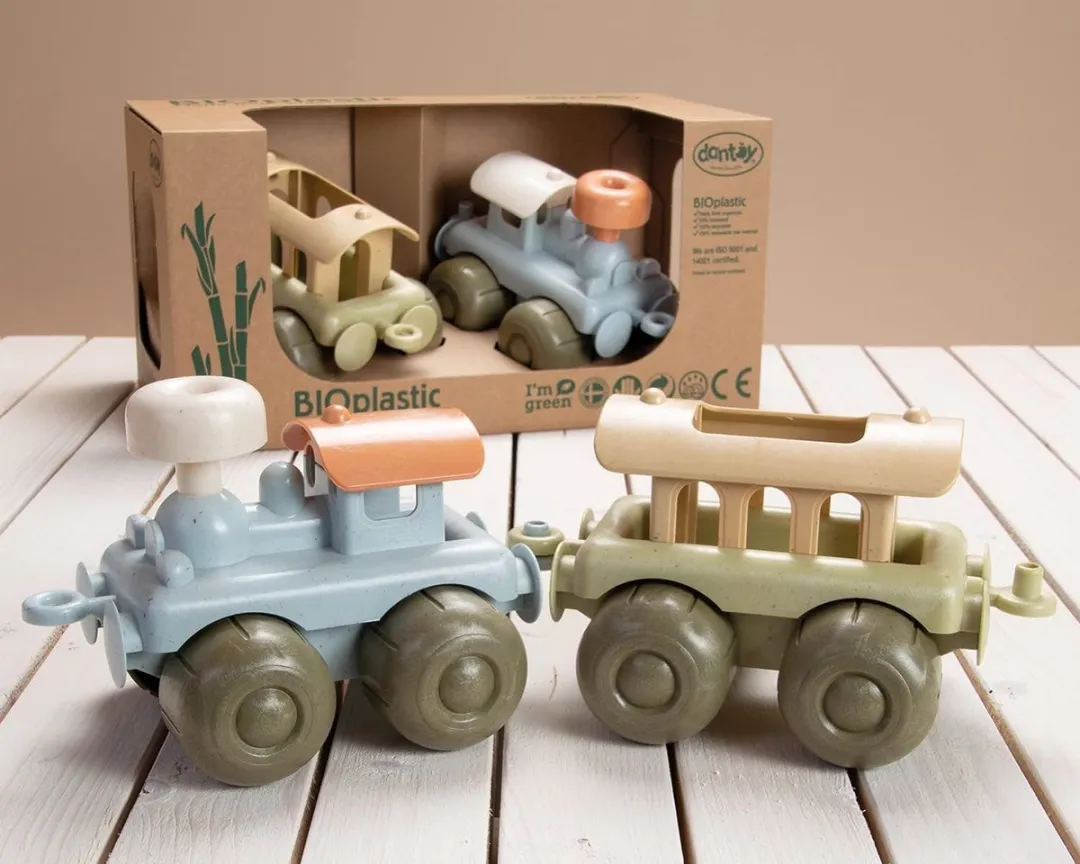 Dantoy Bioplastic treinen, 2 stuks, vanaf 24 maanden