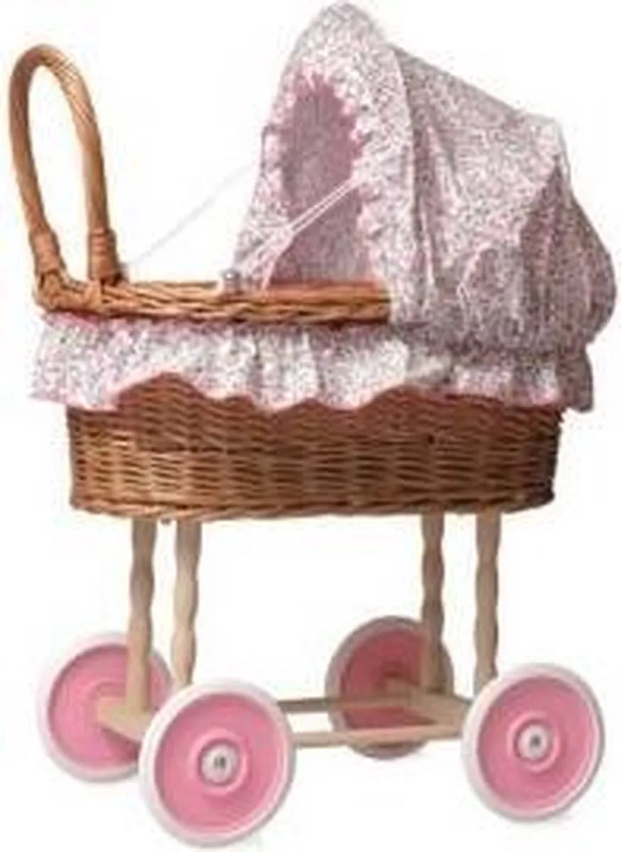 Egmont Toys Poppenwagen Riet Bloemenbekleding ET520059