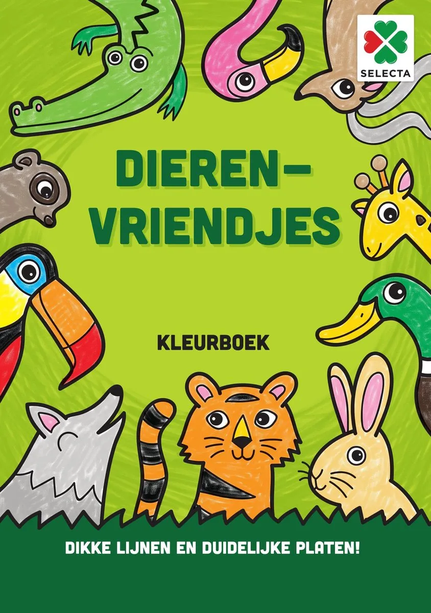 Selecta Dierenvriendjes Kleurboek