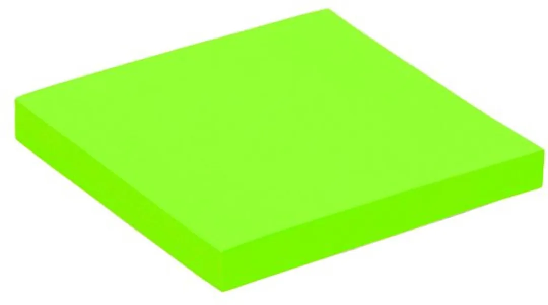 Quantore Memoblok 76x76mm Neon Groen