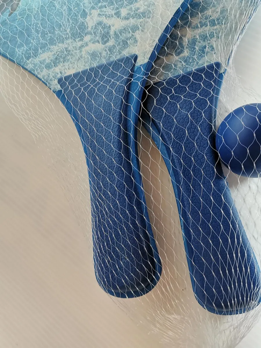 Beachbalset dolfijn blauw met bal  23,5x37x4cm