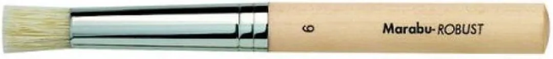Marabu Robust Witte Ronde Borstel Raille 6