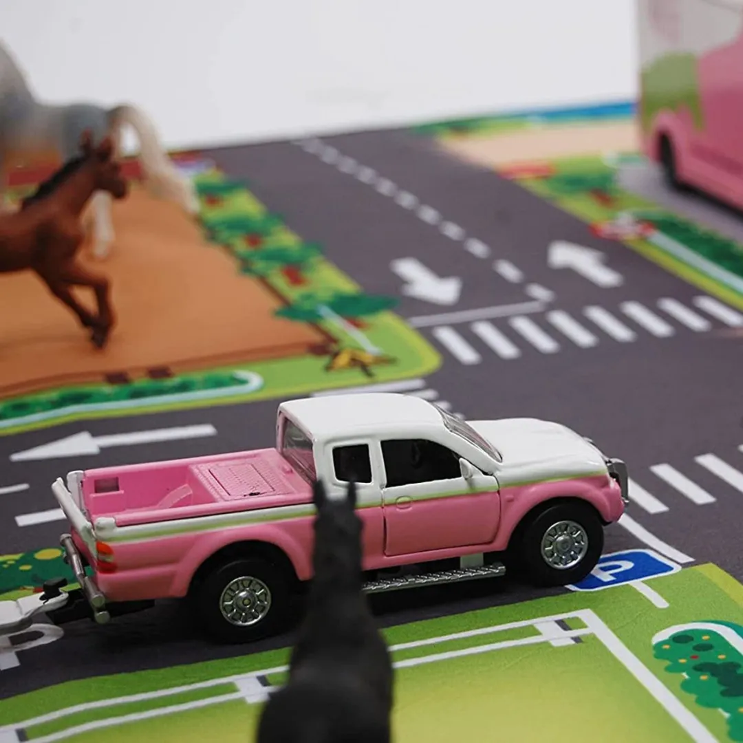 Kids Globe Speelkleed Paarden Manege XXL - Bruin