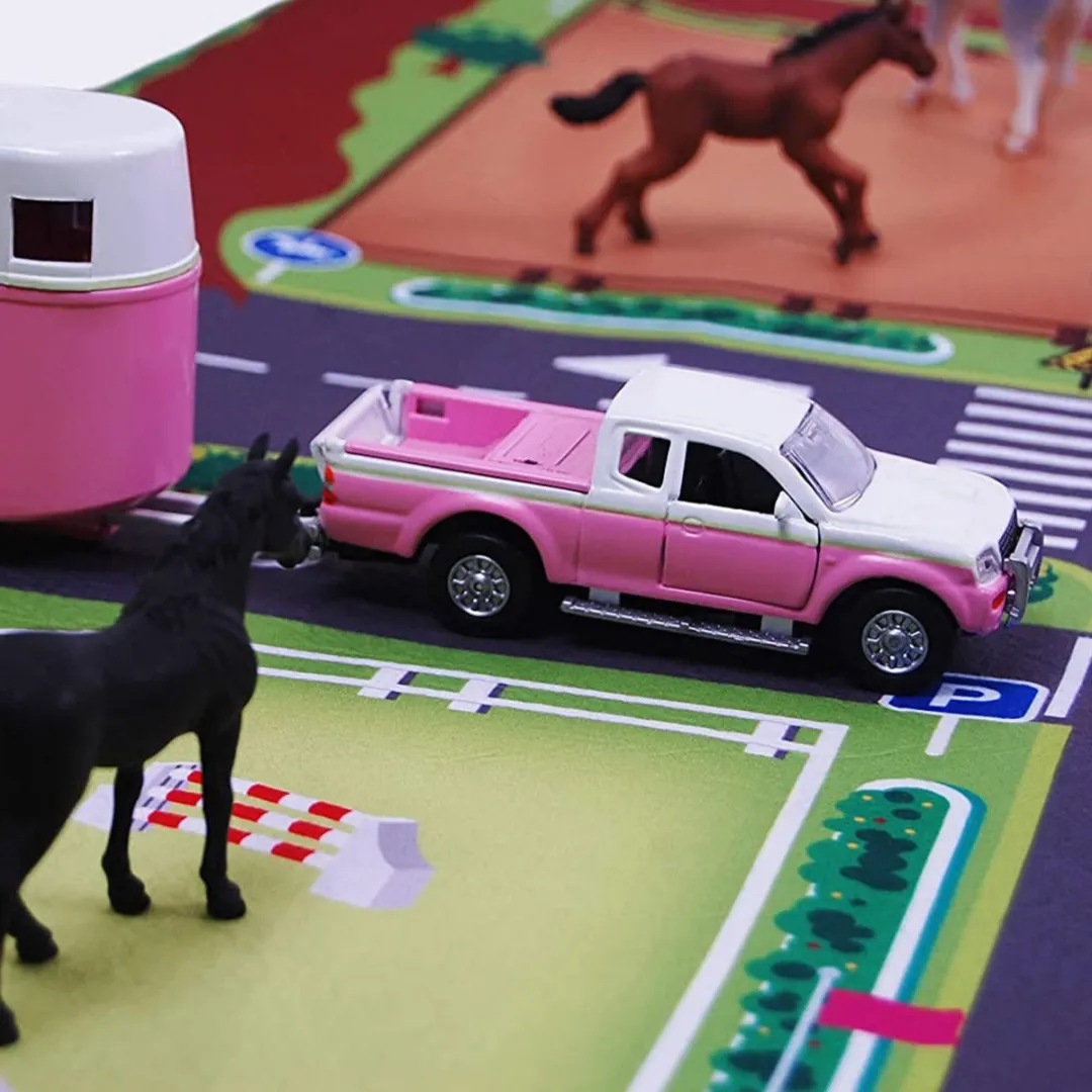 Kids Globe Speelkleed Paarden Manege XXL - Bruin - afbeelding 6 van 6
