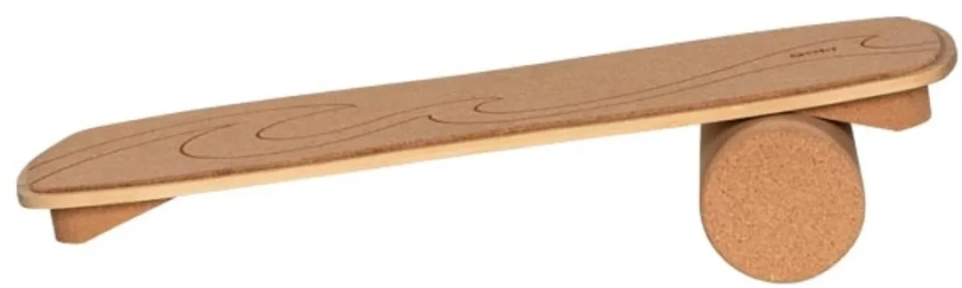 Goki Waikiki Beach Balanceerbord 60x24cm - Kurk - Hout
