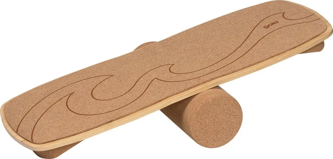 Goki Waikiki Beach Balanceerbord 60x24cm - Kurk - Hout