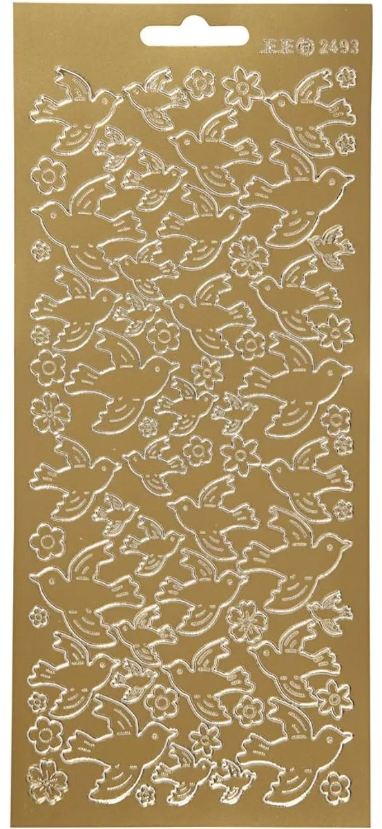 Creativ Company Goud Jubileum Stickers 10x23cm