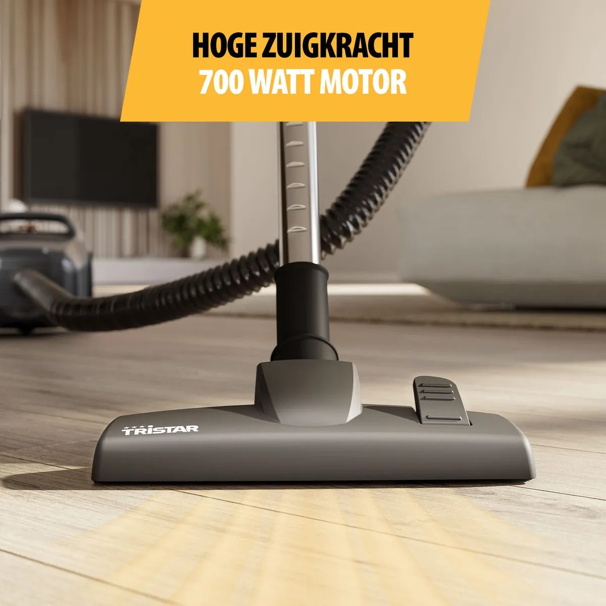 Tristar SZ-2330 Stofzuiger 700W - 2L Zwart - afbeelding 6 van 6