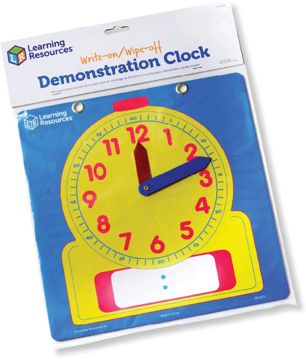 Learning Resources Schrijf & Wis Klok LER0573