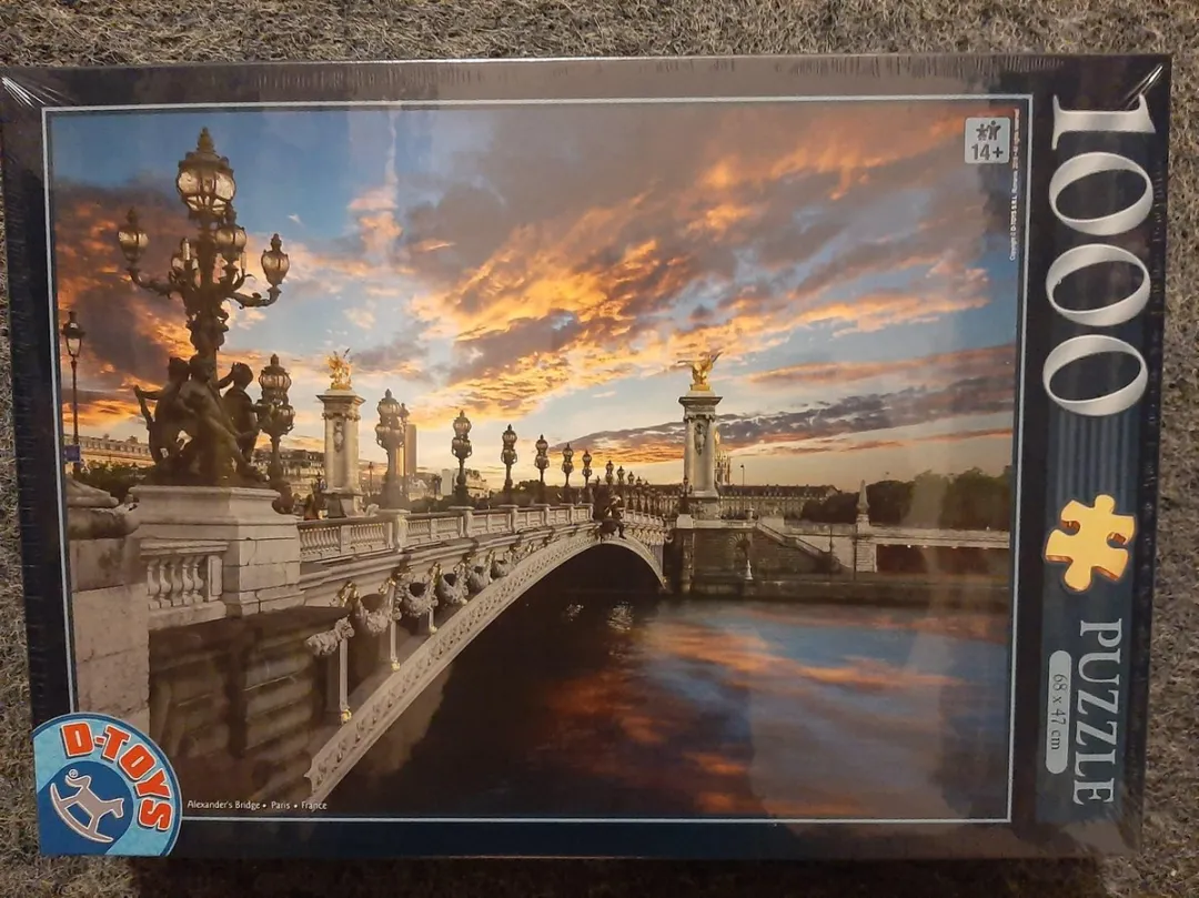 D-Toys Alexander III Brug Parijs Puzzel 1000 Stuks