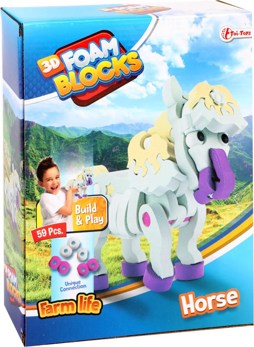 Toi-Toys 3D Puzzel Paard - 59 Stuks