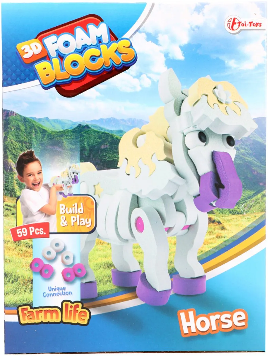 Toi-Toys 3D Puzzel Paard - 59 Stuks