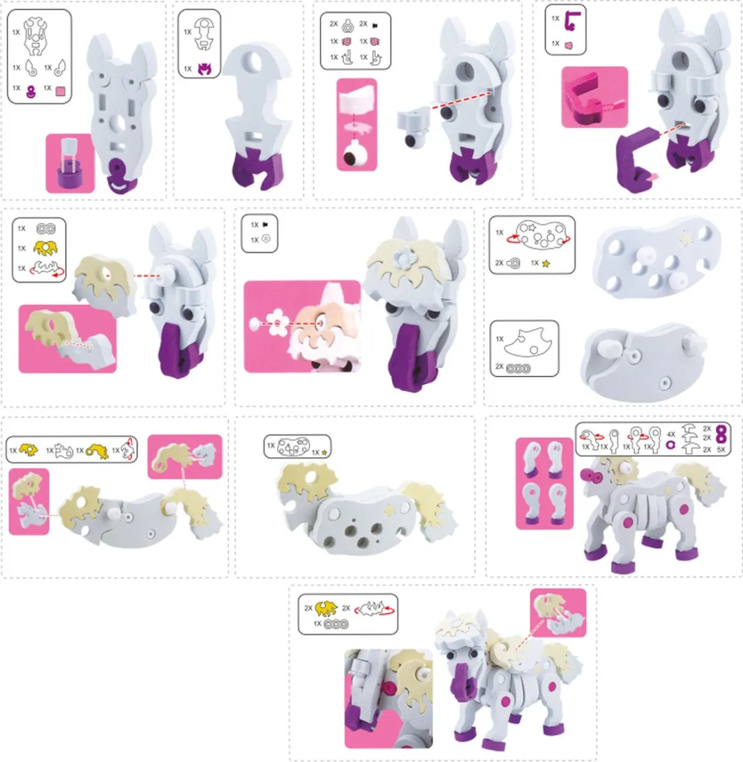 Toi-Toys 3D Puzzel Paard - 59 Stuks