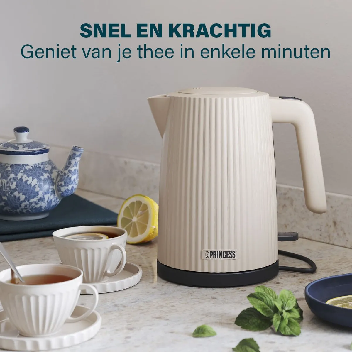 Princess Waterkoker Wave 236048 - 1.7L 2200W Beige