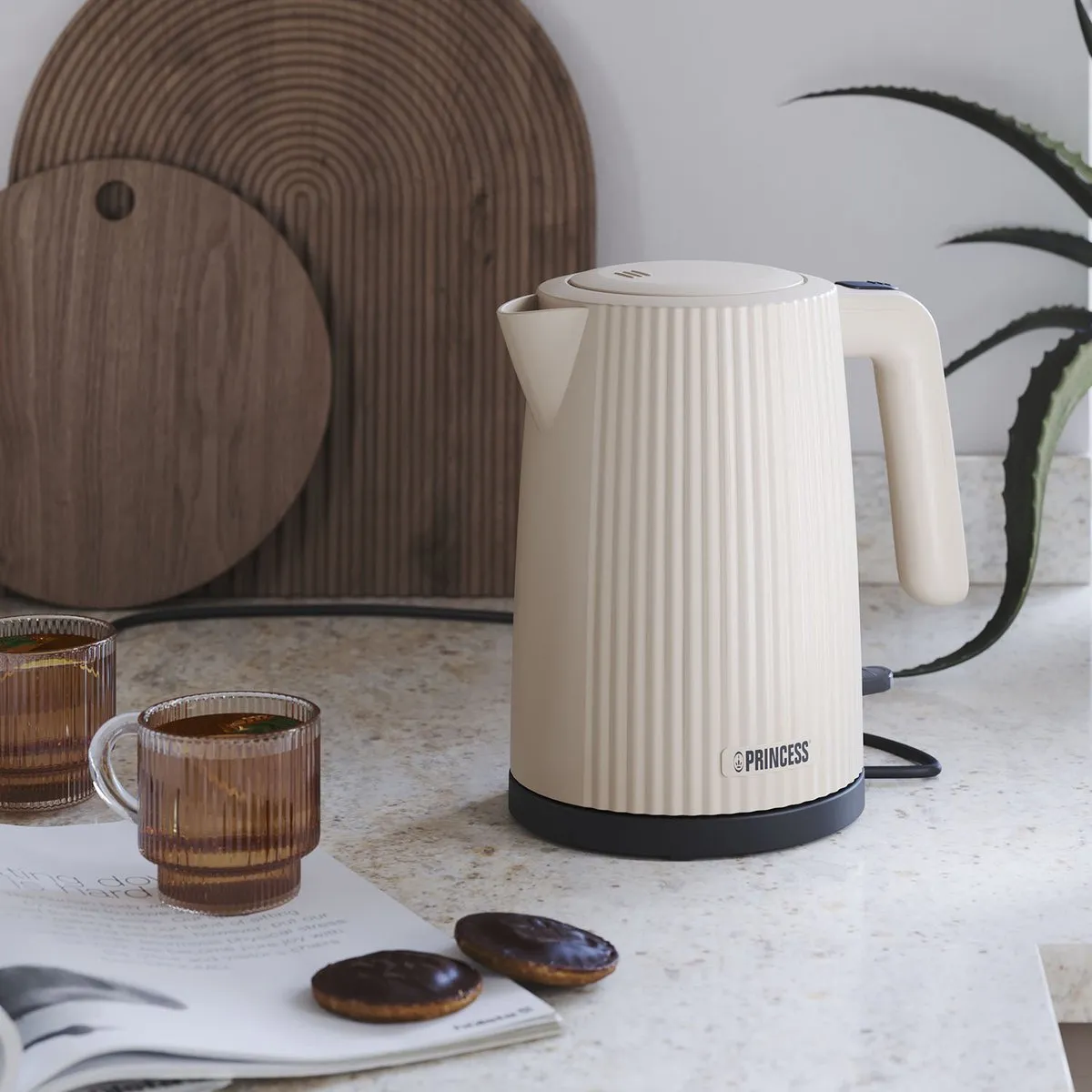 Princess Waterkoker Wave 236048 - 1.7L 2200W Beige