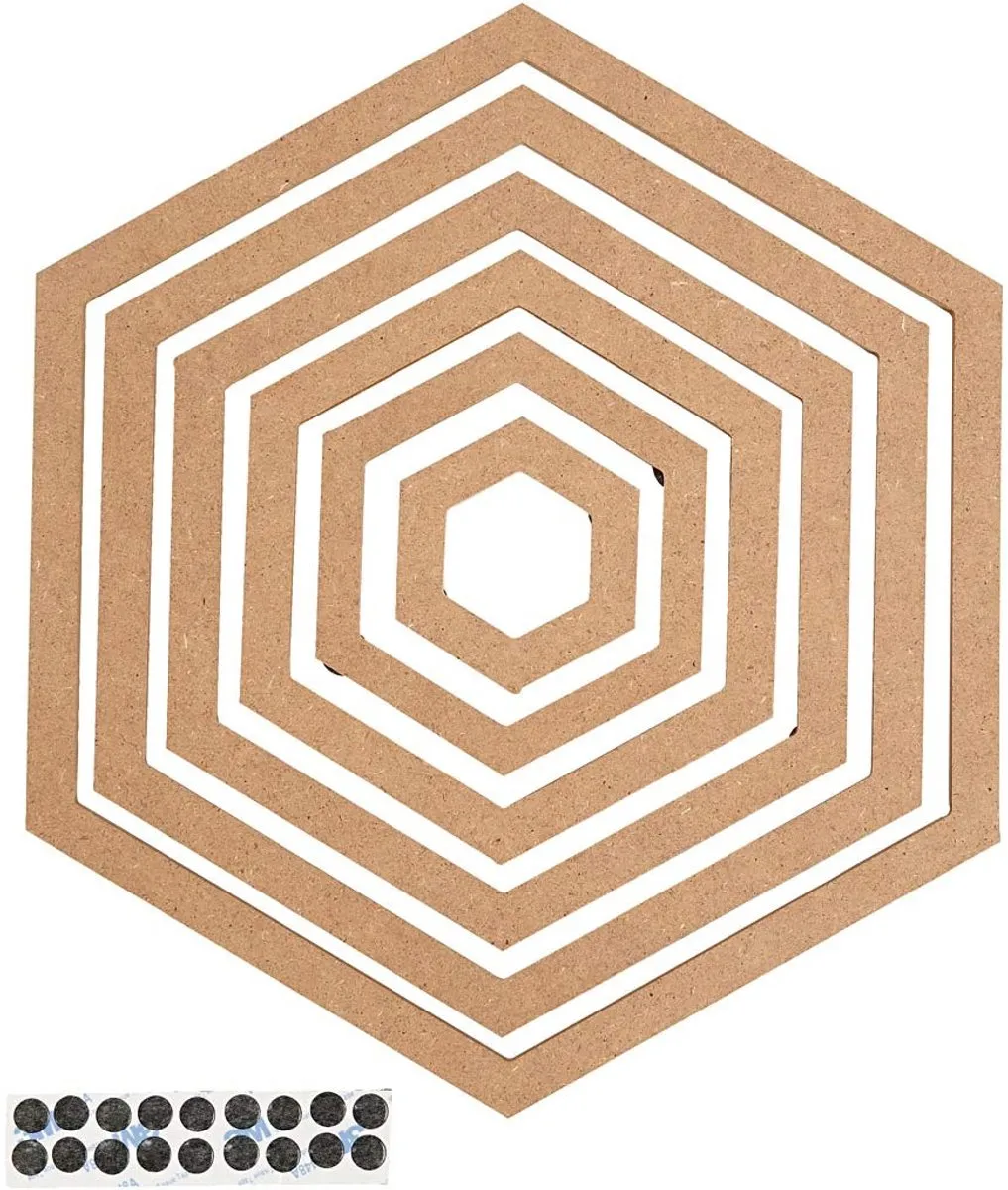 Creativ Company Houtstickers 6 Stuks