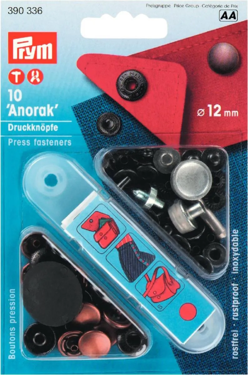 Prym Anorak Drukknopen 12mm Oudkoper