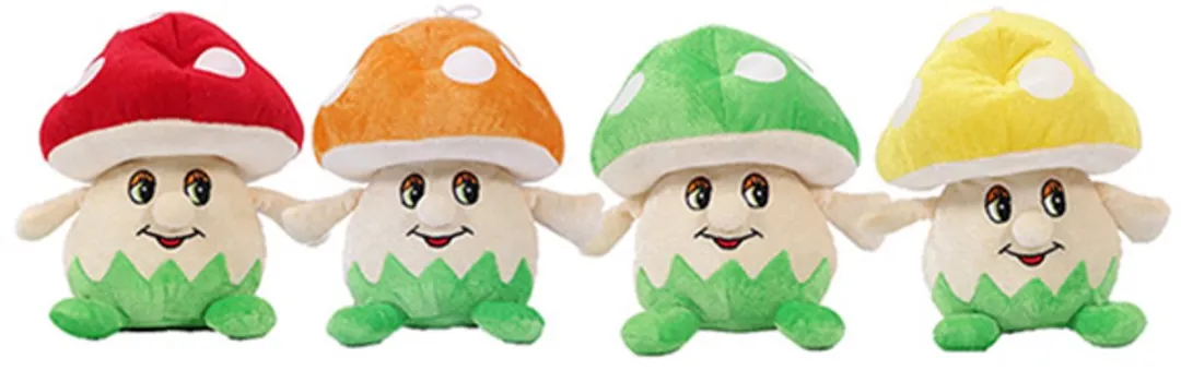 PIA Soft Toys Pluche Paddenstoelen Set