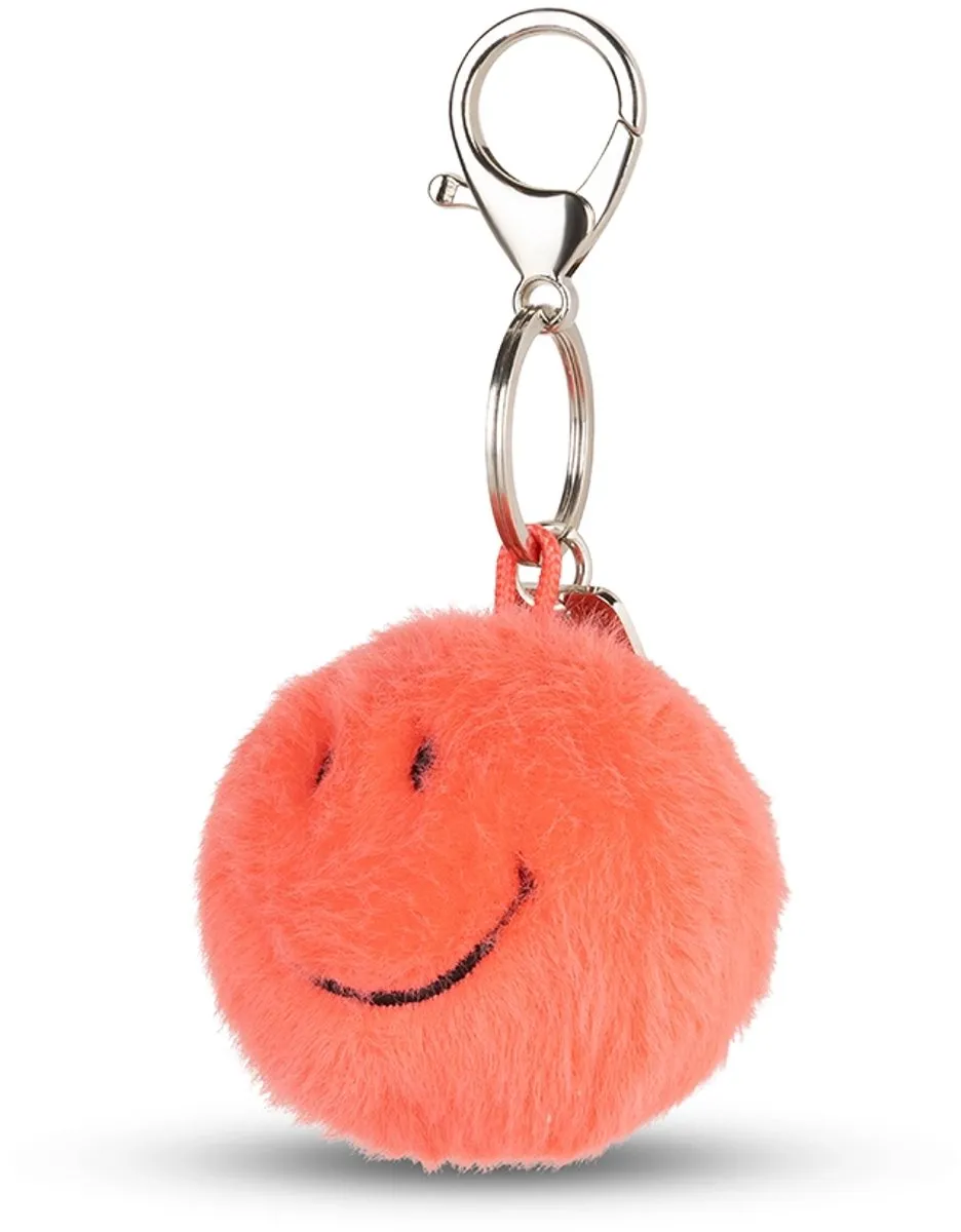 Bon Ton Toys Smiley Sleutelhanger - Bright Coral 5,5cm