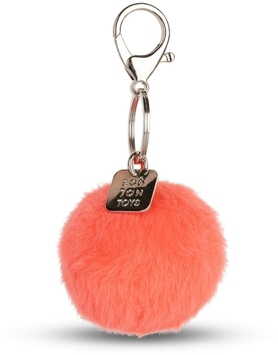 Bon Ton Toys Smiley Sleutelhanger - Bright Coral 5,5cm
