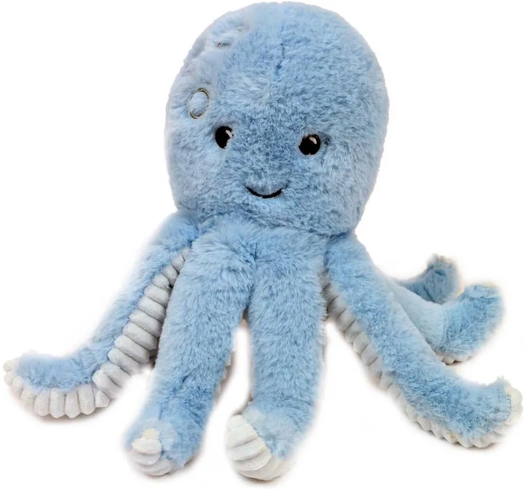 PIA Soft Toys Inktvis Knuffel - Blauw - 19 cm