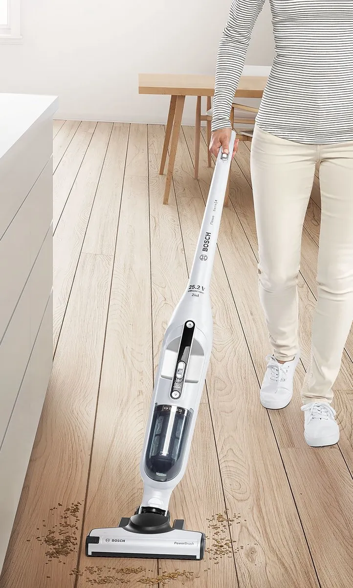Bosch Flexxo BCH3K255 Steelstofzuiger - Wit