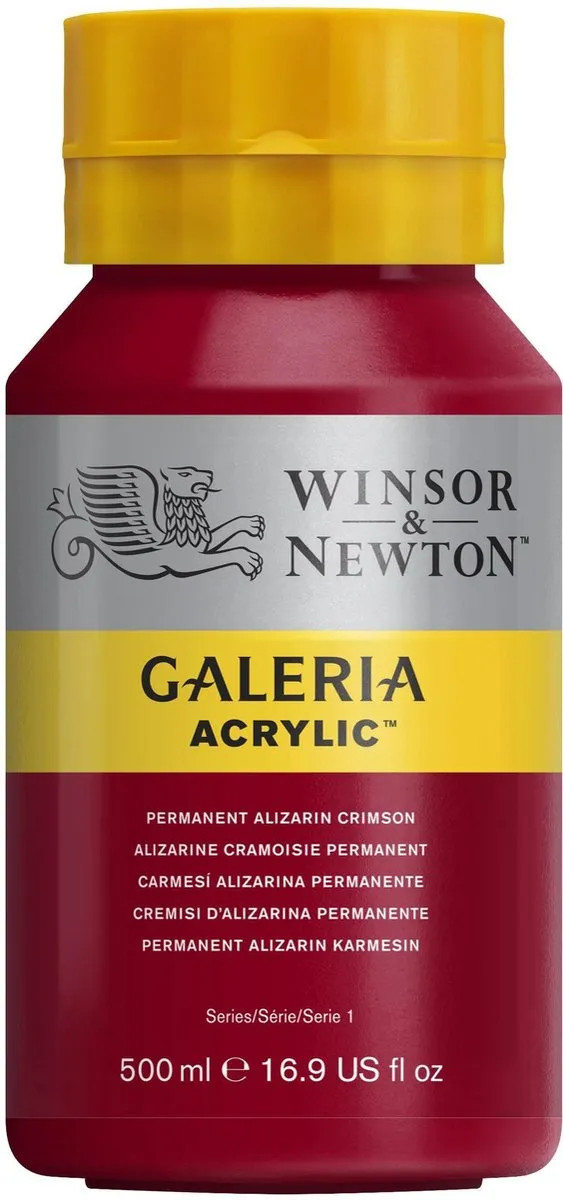 Winsor & Newton Galeria Acryl Permanent Alizarine Crimson 500ml