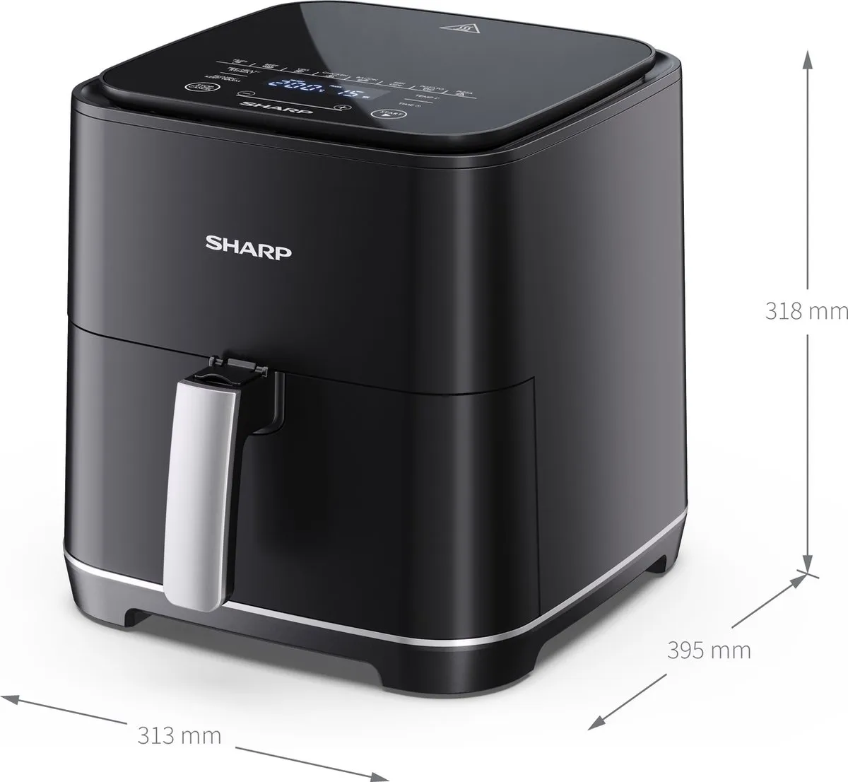 Sharp AF-GS552AE-B Airfryer 1650W - 5.5L - Zwart