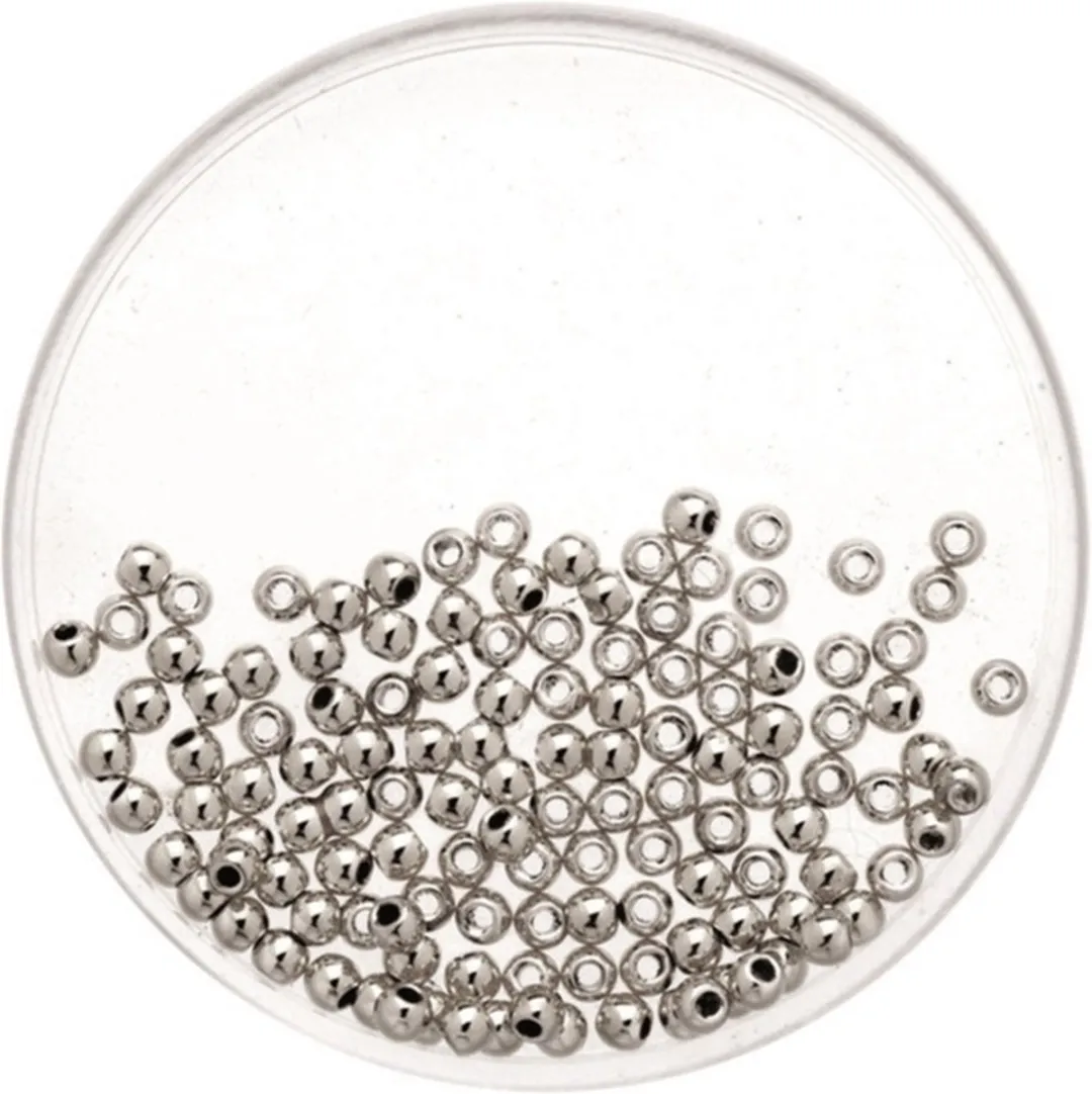 Glorex Hobby Metallic Zilver 8mm Wasperlen