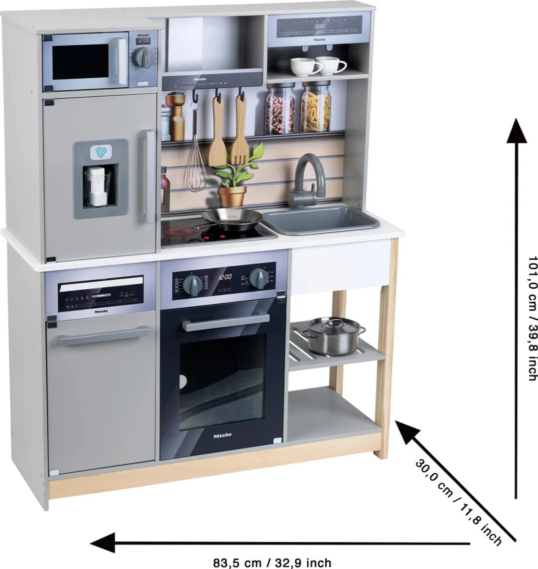 Klein Toys Miele Houten Familiekeuken 83,5x30x101cm - Multicolor - afbeelding 6 van 6