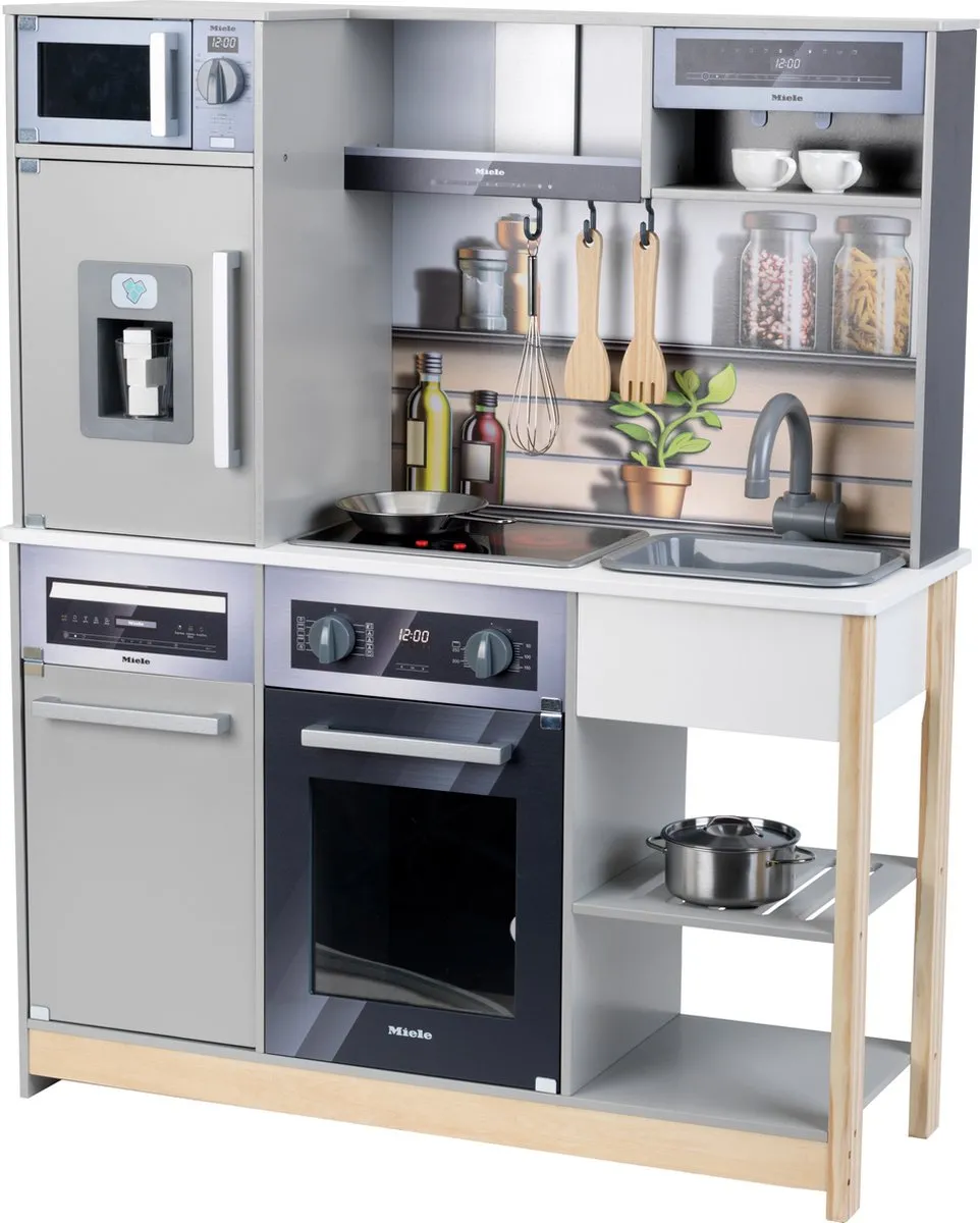 Klein Toys Miele Houten Familiekeuken 83,5x30x101cm