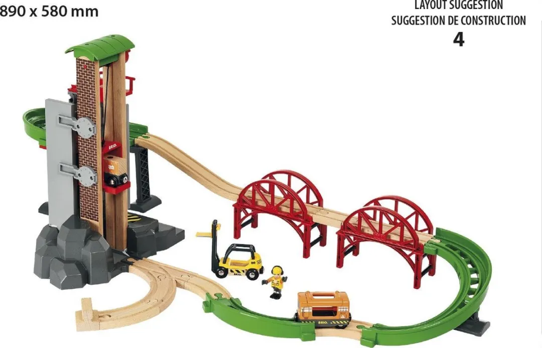 BRIO Lift & Load Set 33887 - 32 Stukken - Multicolor