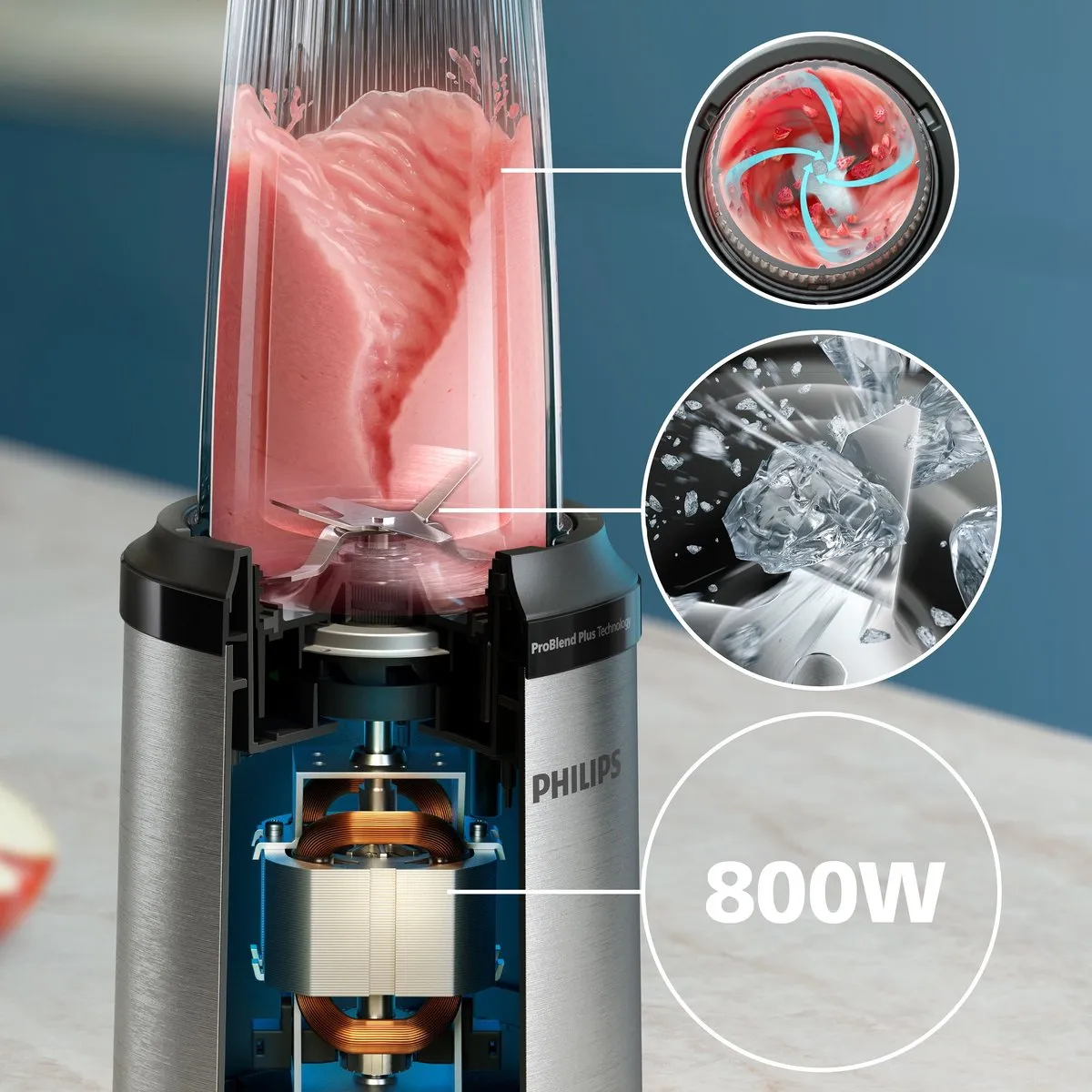Philips 5000 Series HR2765/00 Blender 800W - 2 Bekers