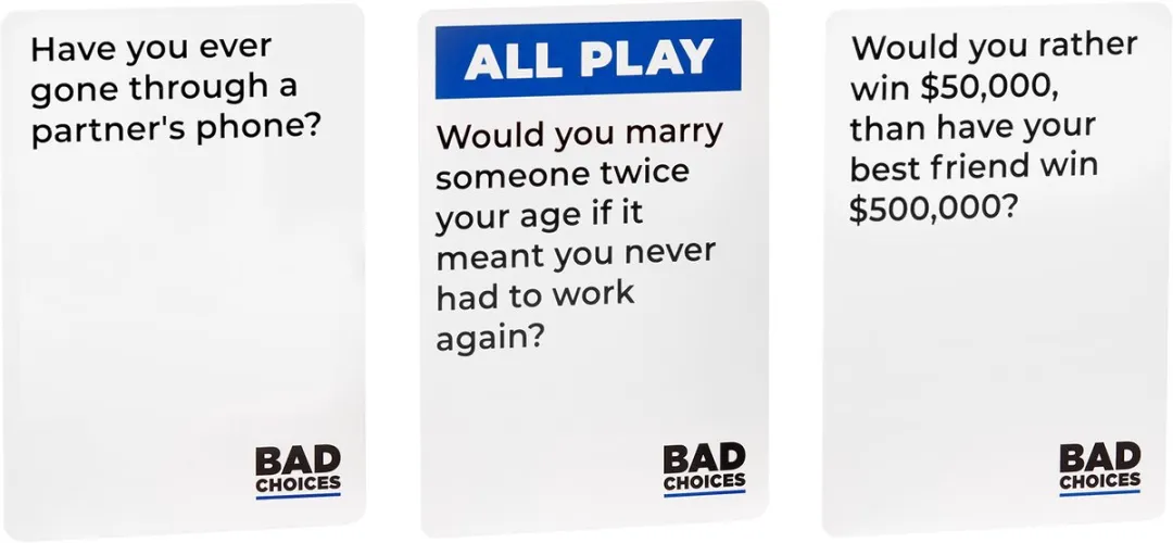Bad Choices Party Game + After Dark - Hilarisch kaartspel - 300+ vragen - 17+ - Voor brutale spelavonden