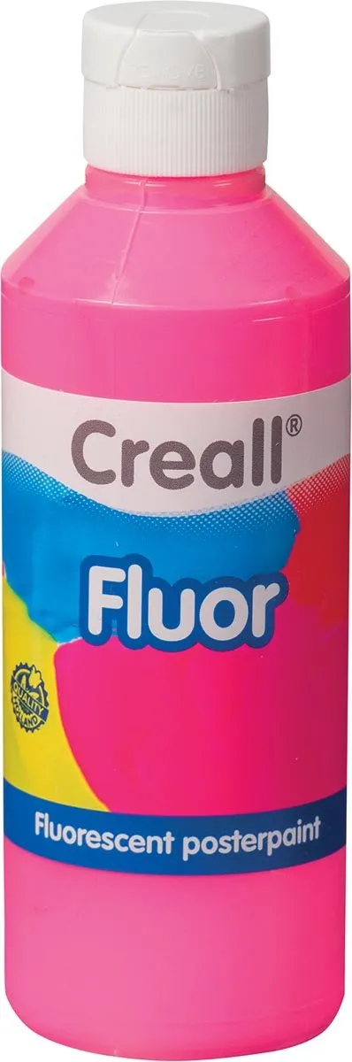 Creall Fluor Verf 250ml Roze
