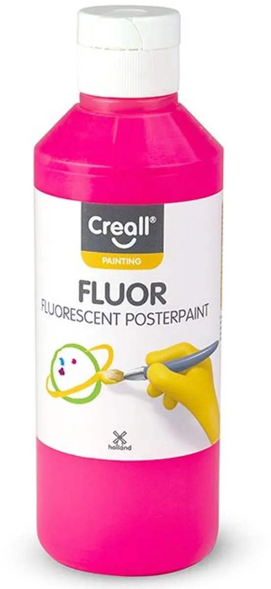 Creall Fluor Verf 250ml Roze