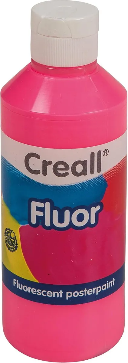 Creall Fluor Verf 250ml Roze