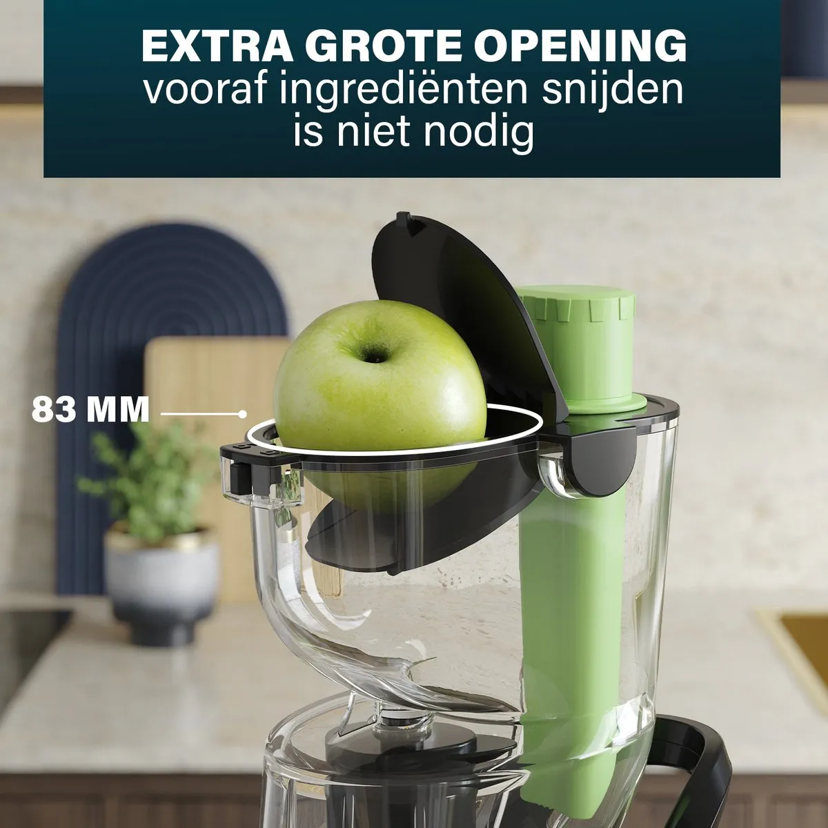 Princess Slowjuicer 202045 – Sapcentrifuge - Juicer - Extra grote vulopening – Hoge sapopbrengst
